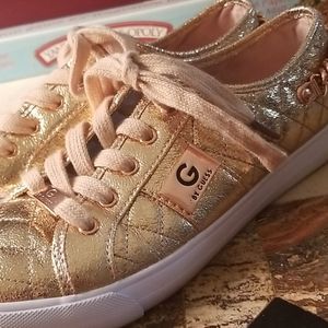 Guess Rose Gold Tennies 7.5M